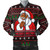 Black Culture & Pride Bomber Jacket Black Santa Pointing Finger Ugly Christmas Style