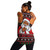 Black Culture & Pride Women Racerback Tank Black Santa Pointing Finger Ugly Christmas Style
