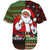 Black Culture & Pride Baseball Shirt Black Santa Claus Christmas Pixel Art