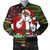 Black Culture & Pride Bomber Jacket Black Santa Claus Christmas Pixel Art