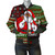 Black Culture & Pride Bomber Jacket Black Santa Claus Christmas Pixel Art