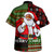 Black Culture & Pride Hawaiian Shirt Black Santa Claus Christmas Pixel Art