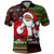 Black Culture & Pride Polo Shirt Black Santa Claus Christmas Pixel Art