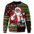 Black Culture & Pride Sweatshirt Black Santa Claus Christmas Pixel Art