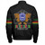 Zeta Phi Beta Zipper Bomber Jacket Juneteenth Chain Freedom Day
