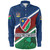 Namibia Long Sleeve Shirt African Fish Eagle Mascot With Flag Color Style