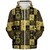 Egypt Sherpa Hoodie Symbols Gold