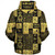 Egypt Sherpa Hoodie Symbols Gold