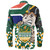 South Africa Long Sleeve Shirt Custom SA Rugby Springboks Pride 2023 Hexagon Jersey