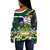 South Africa Off Shoulder Sweatshirt Custom SA Rugby Springboks Pride 2023 Hexagon Jersey