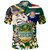 South Africa Polo Shirt Custom SA Rugby Springboks Pride 2023 Hexagon Jersey