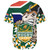 South Africa Baseball Shirt Custom SA Rugby Springboks Pride 2023 Hexagon Jersey