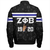 Zeta Phi Beta Zipper Bomber Jacket Alphabet Style