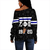 Zeta Phi Beta Off Shoulder Sweatshirt Alphabet Style
