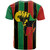 African T-Shirt - African Flag With Power Hand Style T-Shirt Desert Fashion 2