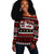 Order of the Eastern Star Off Shoulder Sweatshirt Christmas Style Grunge