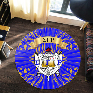 Sorority Carpet - Mystery Sigma Gamma Rho Round Carpet
