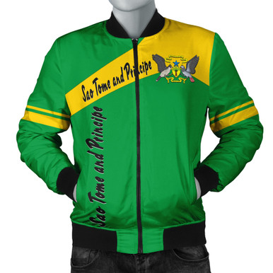 Sea Turtle Sao Tome and Principe Bomber Jacket Ocean Tide and Tropical Palm TS04 main image 1