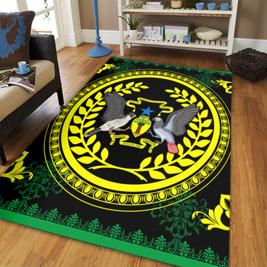 Sao Rug Democratic Republic of Sao Tome and Principe Area Rug Floral Circle
