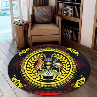 Uganda Round Rug Floral Circle