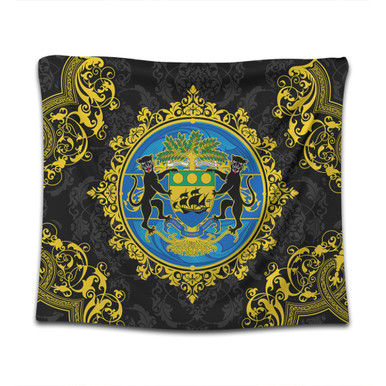 Personalised Afro Gabon Tapestry Gabonese Union Travail and Justice LT15