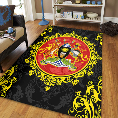 Uganda Area Rug Floral Frame