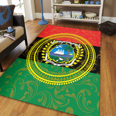 Liberia Rugs Liberia Area Rug Pan Africa With Coat Of Arms