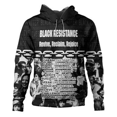 African-American History Month Hoodie Dress Civil Rights Leaders LT15 main image 1