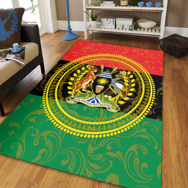 Uganda Area Rug Pan Africa With Coat Of Arms