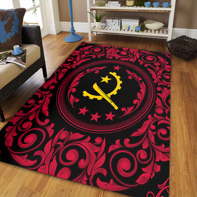 Real Aangola Rug Angola Area Rug Royal Floral Frame