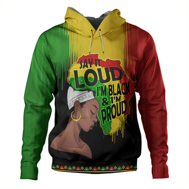 Black History Hoodie Dreadlock Map