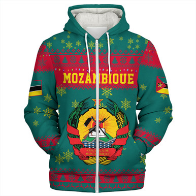 Personalised Afro Morocco Sherpa Hoodie Happy Proclamation Day - African Pattern LT15 main image 0