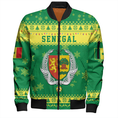 Custom Senegal Football Sleeve Zip Bomber Jacket 2024 Culture Pour Home Style LT14