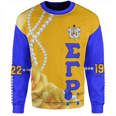 Sigma Gamma Rho Sweatshirt Yellow Tea Rose