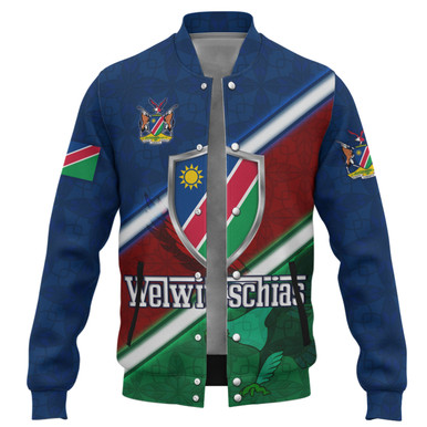 Afro Namibia Baseball Jacket Coat Of Arms Christmas Style LT15