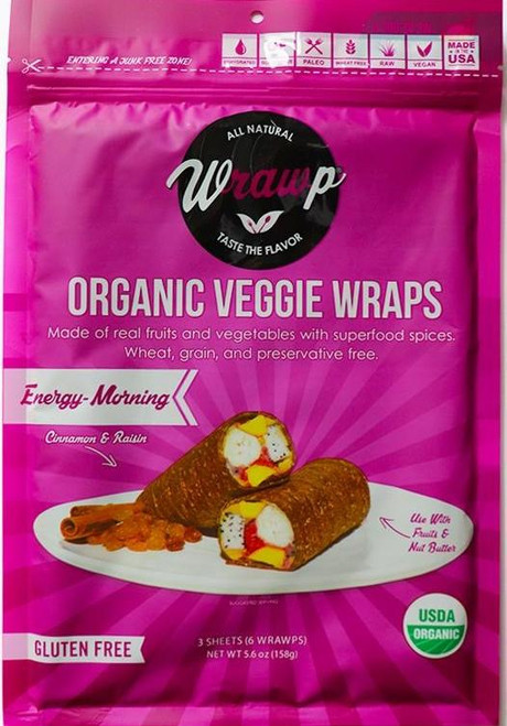 Wrawp Gluten Free Spirulina Flat Bread Wraps, Gluten-Free Mall