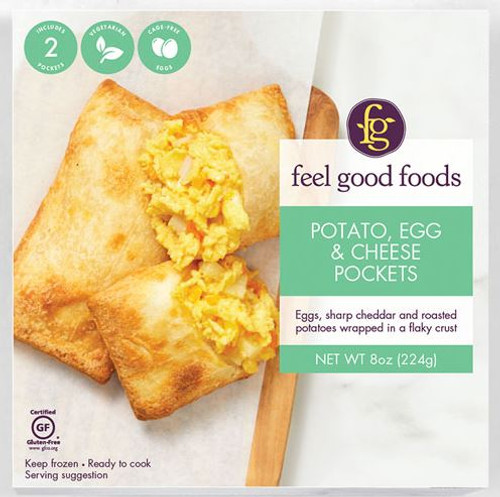 Feel Good Foods Gluten-Free Potato Egg & Cheese Breakfast Pocket (FROZEN)