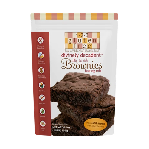 1-2-3 Gluten Free Kosher Brownie Mix