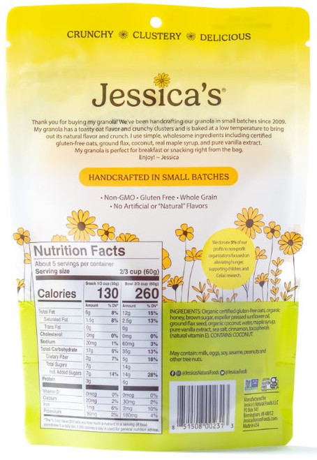 Jessica's GF Vanilla Maple Granola