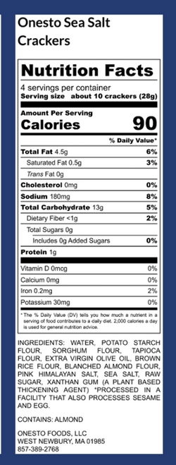 Onesto Sea Salt Crackers