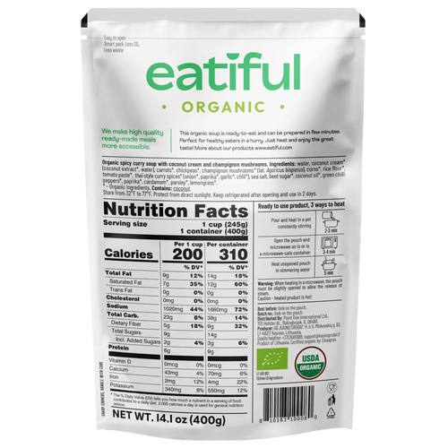 Eatiful Organic Spicy Curry Soup