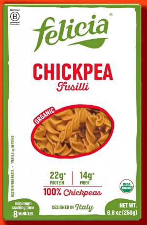 Felicia Organic GF Chickpea Fusilli Pasta