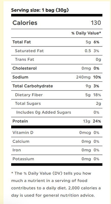 Biena GF Crispy Roasted Edamame Himalayan Roasted Sea Salt