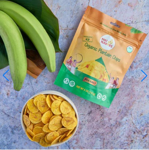 Desi Flavors Organic GF Plantain Chips Sea Salt