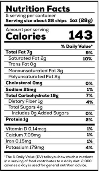 Desi Flavors Organic GF Plantain Chips Sweet