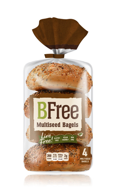 BFree Foods Vegan Multiseed Bagels (FROZEN)