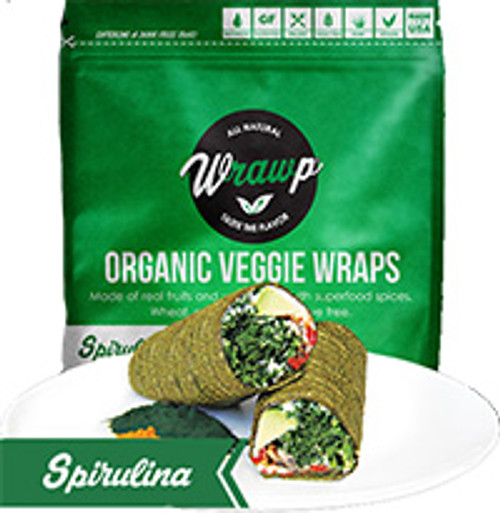 Wrawp Vegan Spirulina Flat Bread Wraps