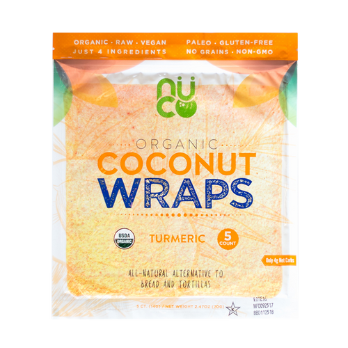 Nu Coconut Gluten-Free Turmeric Coconut Wraps