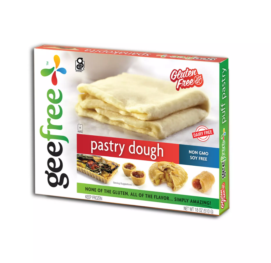 Geefree Puff Pastry Gluten Free Sheet, 2 ct