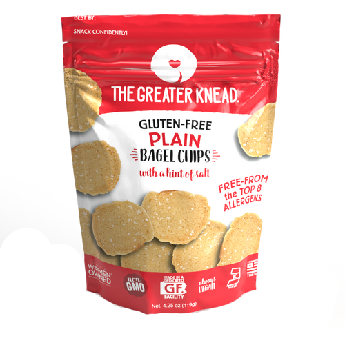 The Greater Knead Gluten Free Plain Bagel Chips